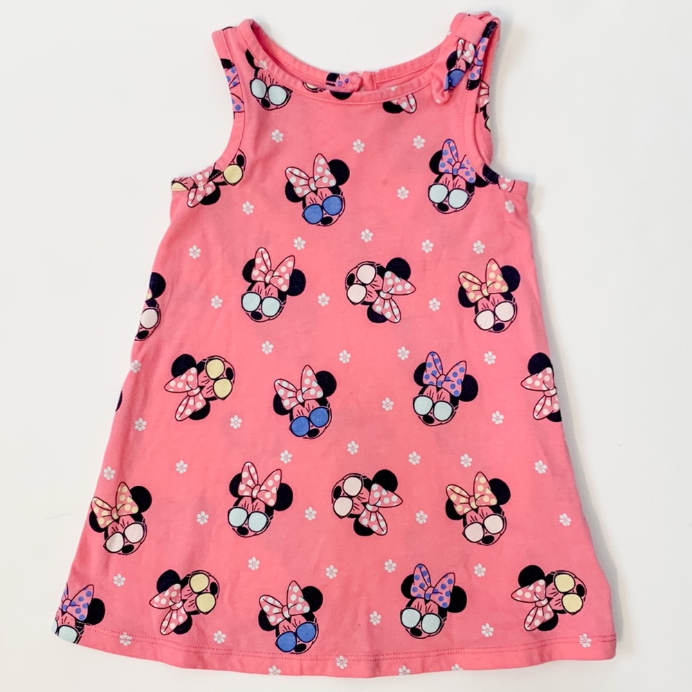 Gap Minnie Mouse pink tank dress
